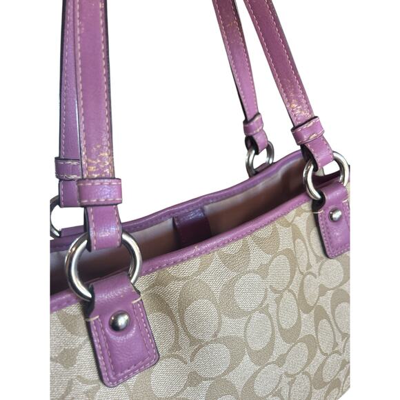 Coach Tan and Pink Crossbody Bag - Picture 8 of 13